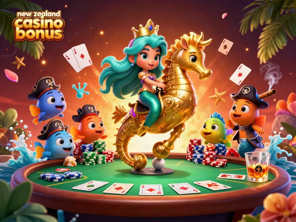 Enjoy the thrill of winning with this vibrant illustration highlighting the new zealand casino bonus.